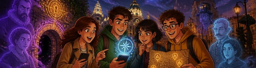 Juego de escape al aire libre: El misterio mágico de las calles de Madrid