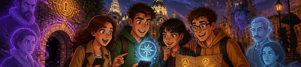 Juego de escape al aire libre: El misterio mágico de las calles de Madrid