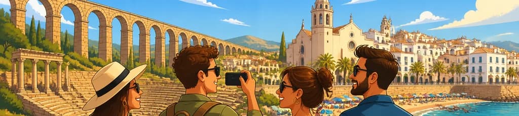 Excursión de un día a Tarragona y Sitges con servicio de recogida en tu hotel de Barcelona