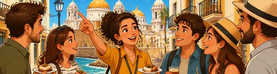 Recorrido a pie de tres horas: tapas y vivencia cultural en Cádiz