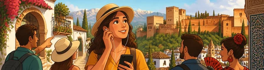 Descubre Granada: Recorrido a pie audioguiado de 3 horas con 23 puntos de interés y comentarios en audio