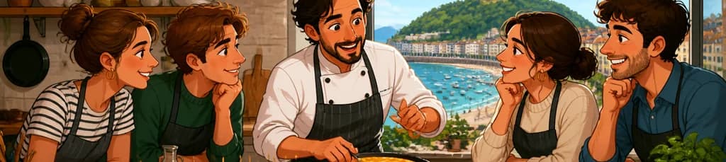 Una experiencia culinaria auténtica: clase de cocina vasca en San Sebastián con un chef local