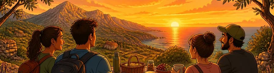 Senderismo al ocaso con una merienda íntima