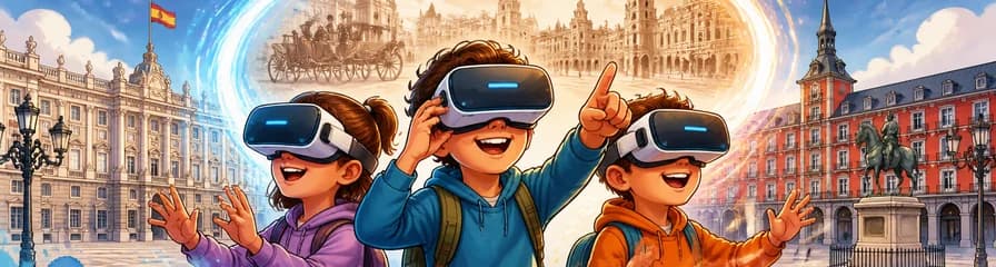 Aventura inmersiva de realidad virtual para niños en Madrid: Descubre la historia, cultura y arte de la ciudad