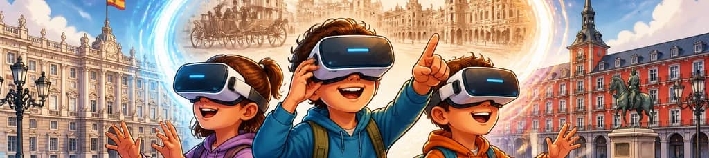 Aventura inmersiva de realidad virtual para niños en Madrid: Descubre la historia, cultura y arte de la ciudad