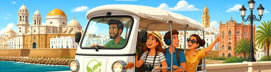 Descubre Cádiz en un Tour Guiado en TukTuk con Audioguía