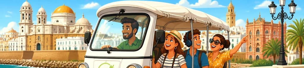 Descubre Cádiz en un Tour Guiado en TukTuk con Audioguía