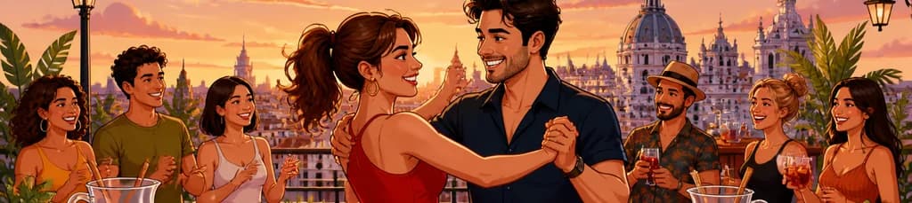 Disfruta de una Clase de Salsa en una Azotea Madrileña con Sangría Ilimitada