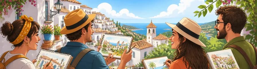 Explora Mijas con un Tour de Dibujo: No se Requiere Experiencia Previa