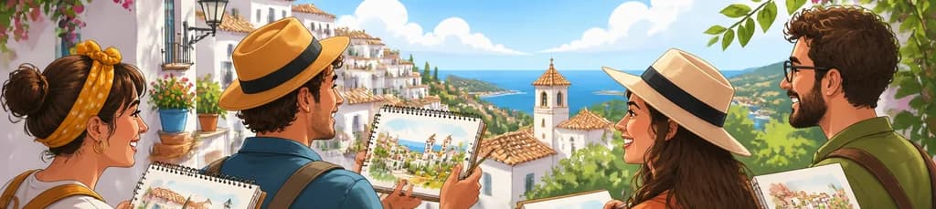 Explora Mijas con un Tour de Dibujo: No se Requiere Experiencia Previa