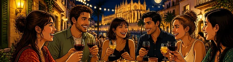 Recorrido nocturno por Palma: tapas y vinos auténticos