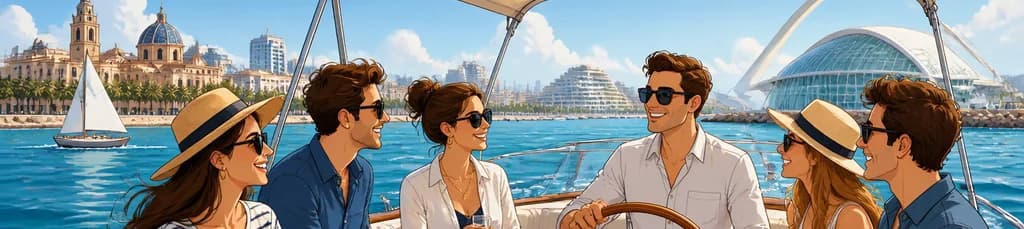 Disfruta de la navegación por la costa de Valencia para un máximo de 6 personas