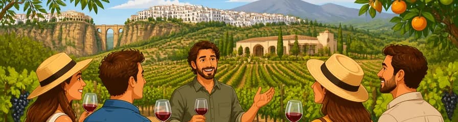 Exclusivo tour vinícola VIP por Ronda: degustación y almuerzo gourmet con enólogo