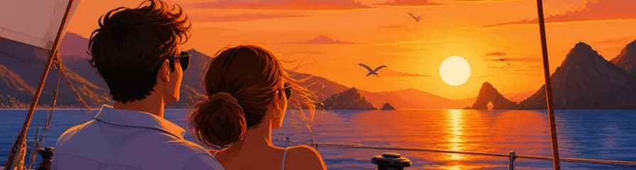 Contempla la puesta de sol en velero por Cabo de Gata