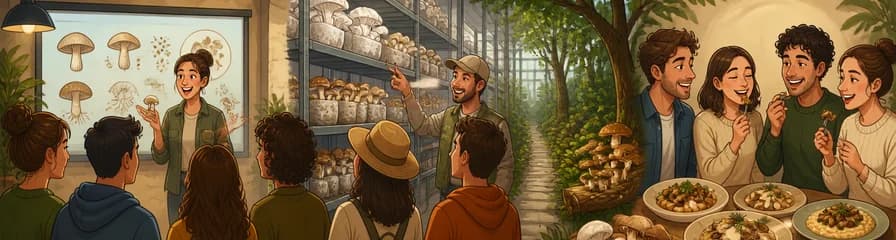 Recorrido guiado y degustación de setas: desde el cultivo hasta el plato final