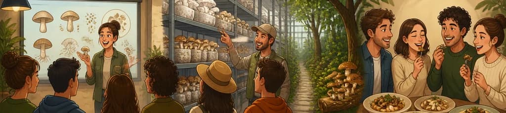 Recorrido guiado y degustación de setas: desde el cultivo hasta el plato final