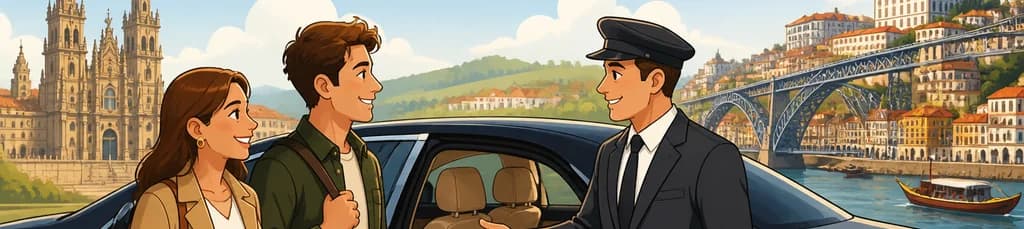 Servicio de Traslado Privado de Santiago de Compostela a Oporto