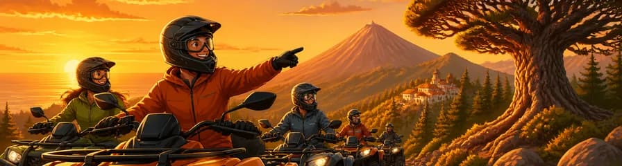 Aventura exclusiva en quad al atardecer por Tenerife, para grupos reducidos