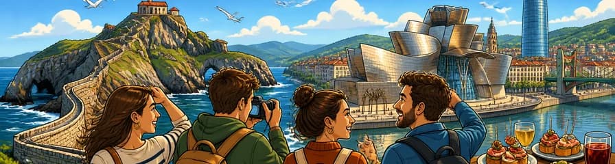 Exploración de Bilbao, el Museo Guggenheim y los encantadores pueblos costeros