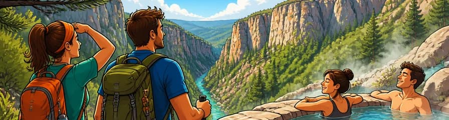 Excursión privada de un día completo: senderismo de montaña y fuentes termales