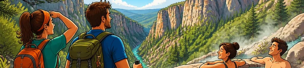 Excursión privada de un día completo: senderismo de montaña y fuentes termales