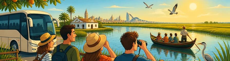 Descubre la Albufera: Viaje en autobús y paseo en barca desde Valencia