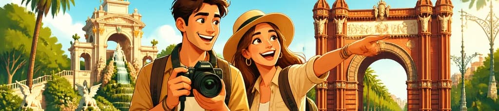 Tour fotográfico guiado 2 en 1: Promoción para dos personas en el Parque de la Ciutadella y el Arco del Triunfo