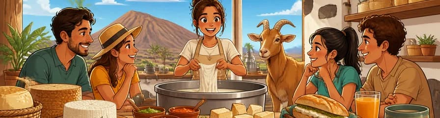 Experiencia de creación de queso en Fuerteventura con desayuno incluido