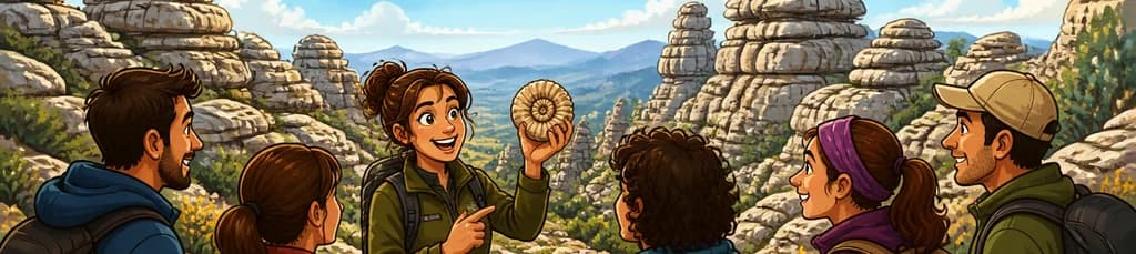 Descubriendo los Ammonites en El Torcal de Antequera