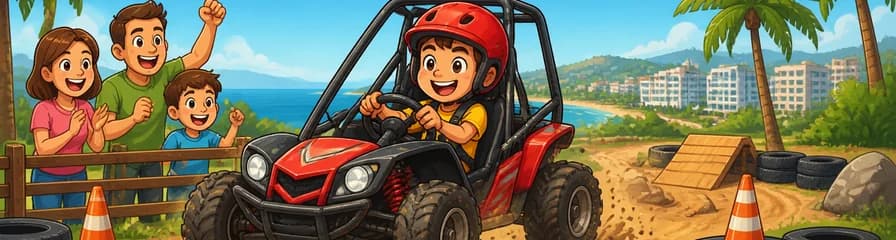Aventura de conducción en buggy para niños en Salou