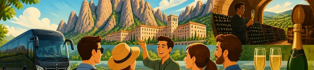Excursión Privada: Montserrat y Bodegas de Cava con Servicio de Recogida