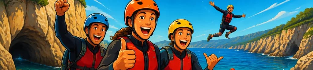 Emocionante experiencia de coasteering en Mallorca
