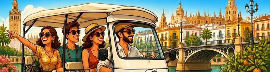 Paseo turístico en tuk tuk por Sevilla