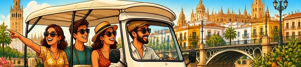 Paseo turístico en tuk tuk por Sevilla
