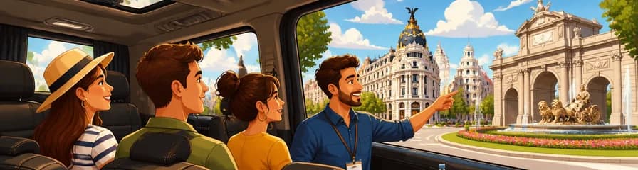 Descubre Madrid en una excursión panorámica privada: tu ciudad a medida en furgoneta de lujo