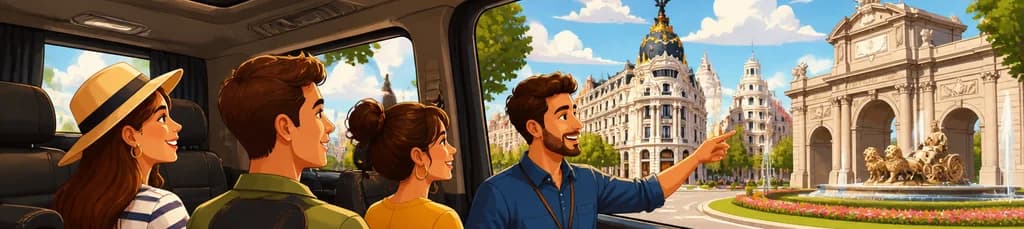 Descubre Madrid en una excursión panorámica privada: tu ciudad a medida en furgoneta de lujo