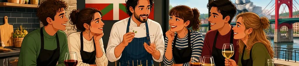 Taller de elaboración de pintxos y tapas en Bilbao