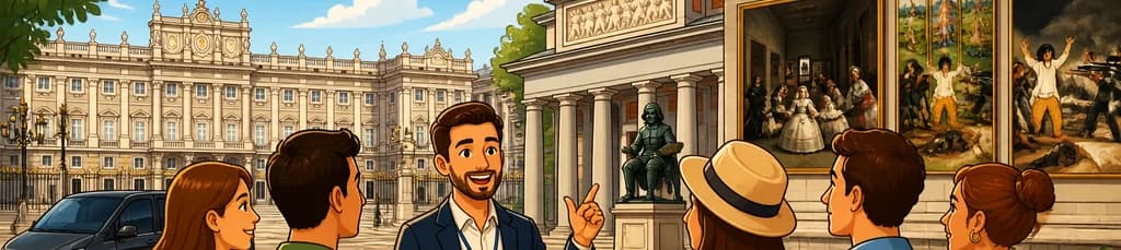 Tour VIP privado por el Museo del Prado y el Palacio Real de Madrid con recogida en el hotel