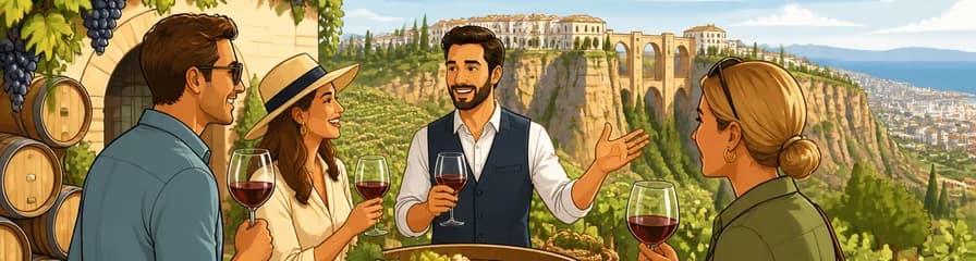 Tour privado de bodegas en Ronda con salida desde Málaga