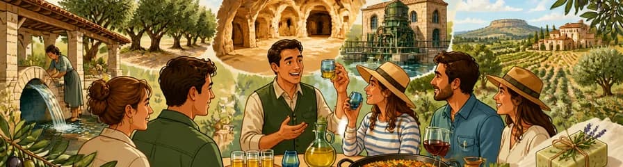 Experiencia culinaria en Madrid: Recorrido por una almazara, cata de aceite y comida campestre