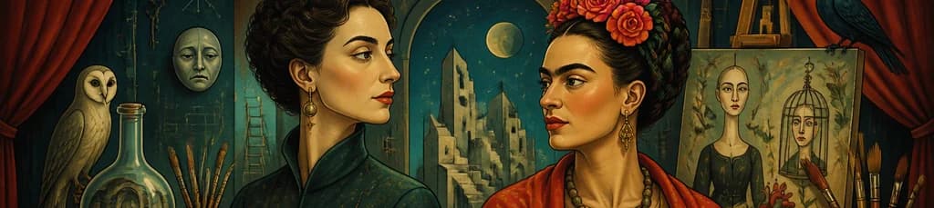 Descubre el encuentro imaginario entre Remedios Varo y Frida Kahlo en "Los Pinceles Borrados"