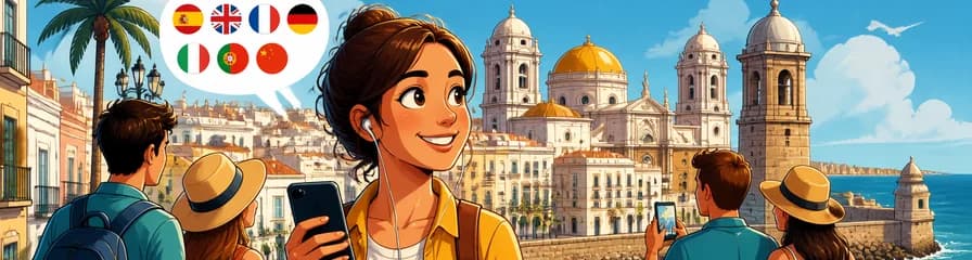 Recorrido autoguiado por Cádiz con audioguía disponible en 7 idiomas en tu smartphone