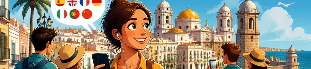 Recorrido autoguiado por Cádiz con audioguía disponible en 7 idiomas en tu smartphone