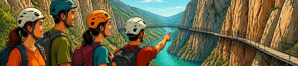 Excursión de un día para grupos pequeños: Caminata guiada por el Caminito del Rey con kayak opcional en El Chorro