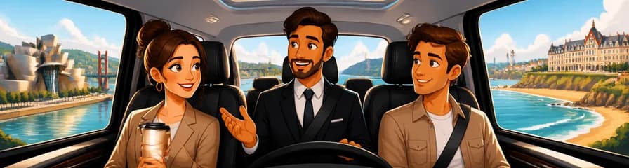 Servicio de traslado privado unidireccional desde Bilbao con destino al aeropuerto de Bilbao