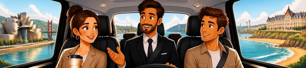 Servicio de traslado privado unidireccional desde Bilbao con destino al aeropuerto de Bilbao