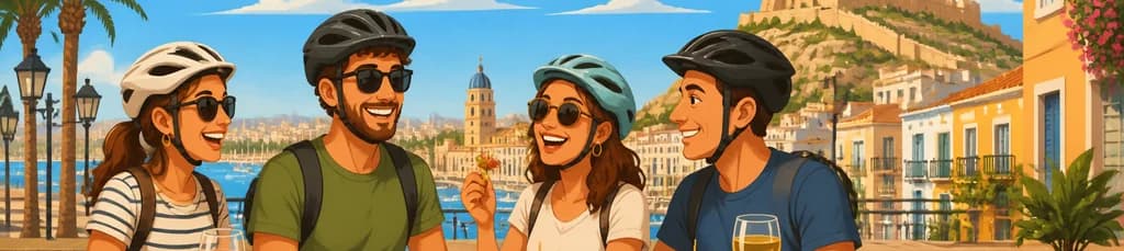 Recorrido guiado en bicicleta por Alicante con degustación gourmet de tapas