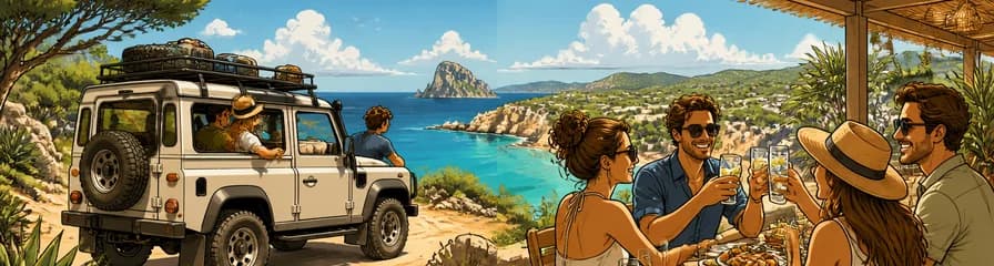 Safari privado en Ibiza con almuerzo en el restaurante Beach