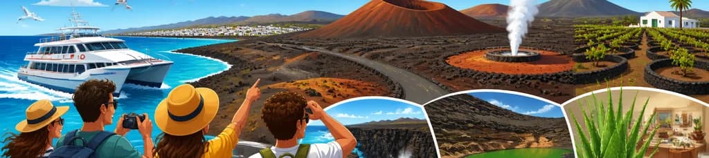 Descubre el Timanfaya y el sur de Lanzarote partiendo desde Fuerteventura