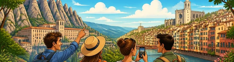 Experimenta Montserrat y Girona: Tour privado de día completo con guía desde Barcelona